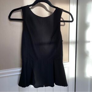 Black Dressy Top  with Cutouts